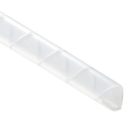 Hellermann Tyton 2.5NFP9C 3/8" Spiral Wrap Protective Sleeving, Polyethylene, Natural 100' Roll, Max Bundle Diameter: 3"