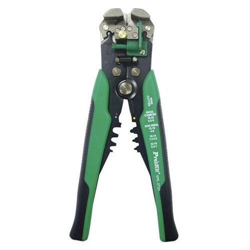 Proskit 200-070 Heavy Duty Easy Wire Stripper 24-10AWG, Also Crimps Insulated & Non-Insulated Terminals 22-10AWG