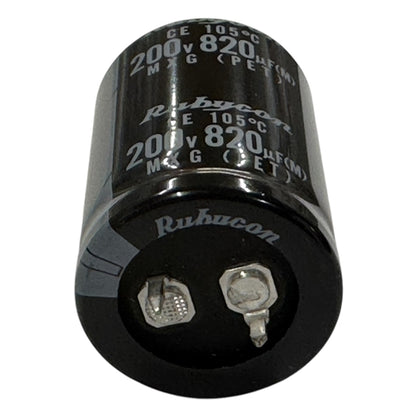 Rubycon 200MXG820MEFCSN Electrolytic Snap-In Capacitor 820uF 200V 105C (25mm x 35mm)