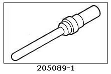 AMP TE 205089-1 Mil-Crimp D-Sub Pin 20-24AWG