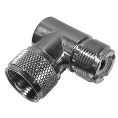 Mode 21-269-1 UHF Right Angle Adapter, UHF Jack/Female to UHF Plug/Male