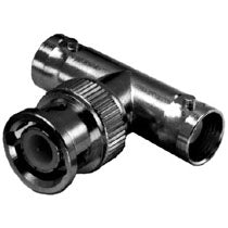 Mode 21-365-0 BNC 'T' Connector / Adapter, One BNC Plug/Male to Two BNC Jacks/Female