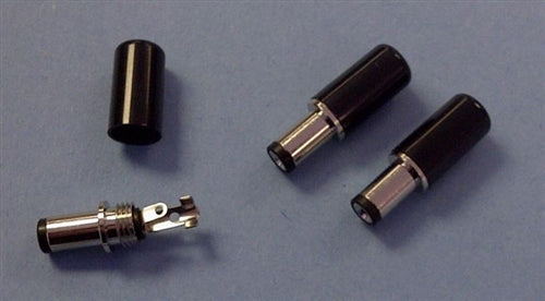 Philmore 210 Short DC Coaxial Power Plug 2.1mm x 5.5mm, Overall Length 1"