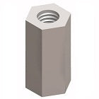 Keystone 2210 6-32 Female-Female Threaded Aluminum Hex Standoff / Spacer L: 1/2"