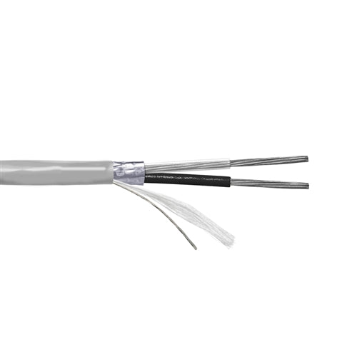 Provo 2234 Multi-Conductor Cable 18AWG 2 Conductor Stranded TC, Shielded, Gray PVC, CMG/FT4 CSA/UL (300M = Full Roll)