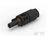 TE 2270025-1 Photovoltaic / Solar Connector Female Cable Coupler, Plus, Cable Mount, IP68, 10AWG, 30AMP