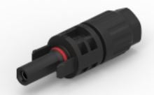 TE 2270025-1 Photovoltaic / Solar Connector Female Cable Coupler, Plus, Cable Mount, IP68, 10AWG, 30AMP