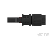 TE 2270025-1 Photovoltaic / Solar Connector Female Cable Coupler, Plus, Cable Mount, IP68, 10AWG, 30AMP