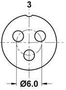 Mode 25-723-0 Inline 3 Pin Microphone Plug