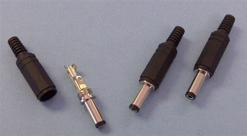 Philmore 250L Long DC Coaxial Power Plug 2.5mm x 5.5mm, Overall Length 1-7/16"