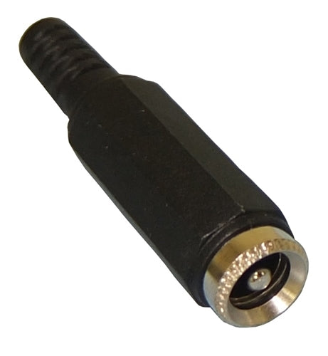 Philmore 258 Inline 2.5mm DC Coaxial Power Jack, with Solder Lug Terminals and Plastic Strain Relief