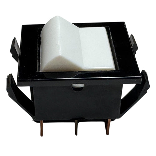 Eaton 2602-12E Rocker Switch DPDT On-On, 16A@125VAC / 16A@250VAC /10A@28VDC, White Rocker