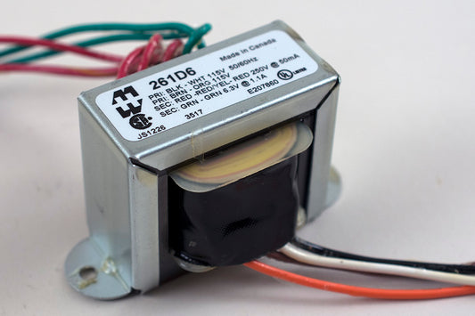 Hammond 261D6 Transformer, Plate & Filament or Bias, 19.4VA, 250V C.T. @ 50 mA