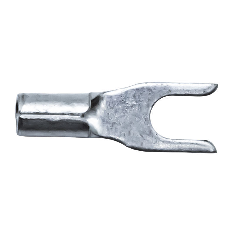 PICO 2723-CS 16-14 AWG #6 Non-Insulated Brazed Spade Connectors, 100-Piece