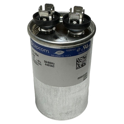 Capcom Genteq 27L1054 Motor Run Capacitor 20uF 440VAC Round ** Rated for Continuous/100% Duty Cycle **