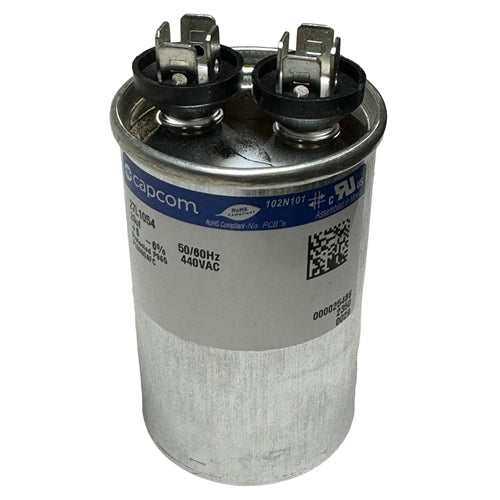 Capcom Genteq 27L1054 Motor Run Capacitor 20uF 440VAC Round ** Rated for Continuous/100% Duty Cycle **