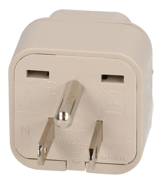 Hammond 298G7 Grounded Adaptor for Use with Plug-In Isolation Transformer, North American Plug
