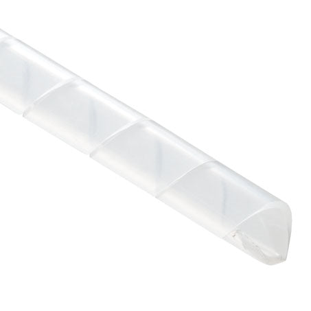 Hellermann Tyton 2NFP9C 1/4" Spiral Wrap Protective Sleeving, Polyethylene, Natural 100' Roll, Max Bundle Diameter: 2"
