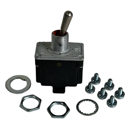 Honeywell 2TL1-3 Toggle Switch DPDT On-On 15A/125VAC, Non-Locking Lever, Sealed, Screw Terminals, UL CSA