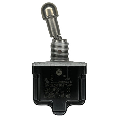 Honeywell 2TL1-3D Toggle Switch DPDT On-On 15A/125VAC, Locking Lever, Sealed, Screw Terminals, UL CSA
