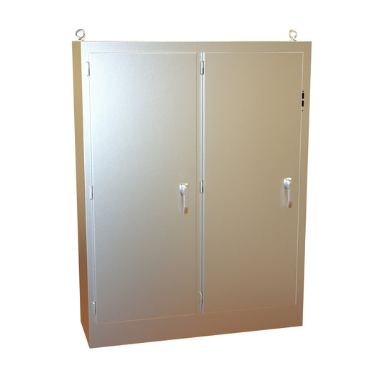 Hammond 2UHD725518N4SS N4X 304 Stainless Steel Multi-Door Freestanding Disconnect Enclosure 72" x 55" x 18"