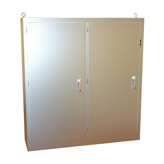 Hammond 2UHD726718N4SS N4X 304 Stainless Steel Multi-Door Freestanding Disconnect Enclosure 72" x 67" x 18"