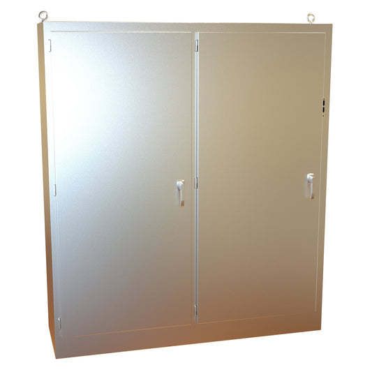 Hammond 2UHD907924N4SS N4X 304 Stainless Steel Multi-Door Freestanding Disconnect Enclosure 90" x 79" x 24"