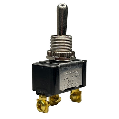 Philmore 30-010 Toggle Switch SPDT On-Off-On, 20A@125VAC / 10A@277VAC, Screw Terminals