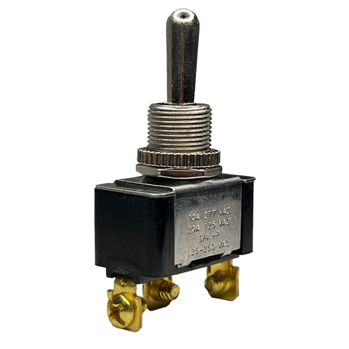 Philmore 30-010 Toggle Switch SPDT On-Off-On, 20A@125VAC / 10A@277VAC, Screw Terminals
