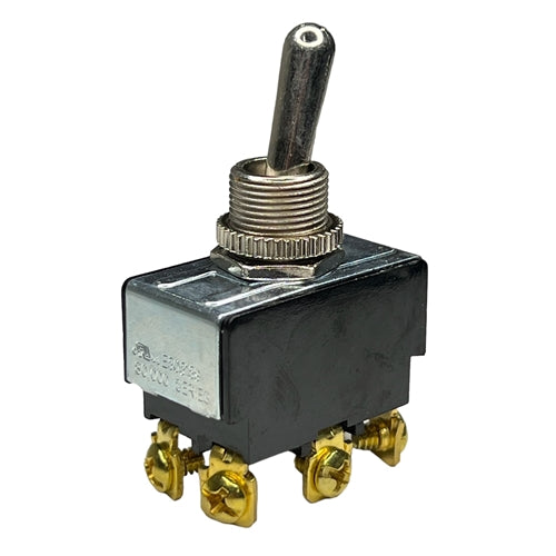 Philmore 30-046 Toggle Switch DPDT On-On, 20A@125VAC / 10A@277VAC, Screw Terminals