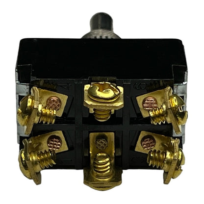 Philmore 30-048 Toggle Switch DPDT On-Off-On, 20A@125VAC / 10A@277VAC, Screw Terminals