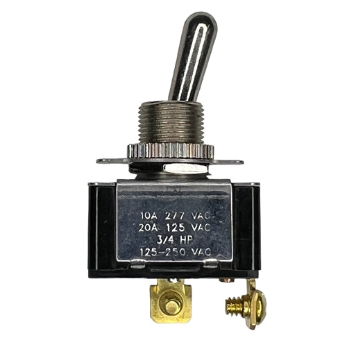 Philmore 30-080 Toggle Switch SPST On-Off, 20A@125VAC / 10A@277VAC, Screw Terminals