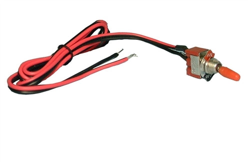 Philmore 30-10005 Miniature Toggle Switch, Auto Alarm Style, SPST On-Off, 6A @ 12-14VDC, with Pigtail Leads