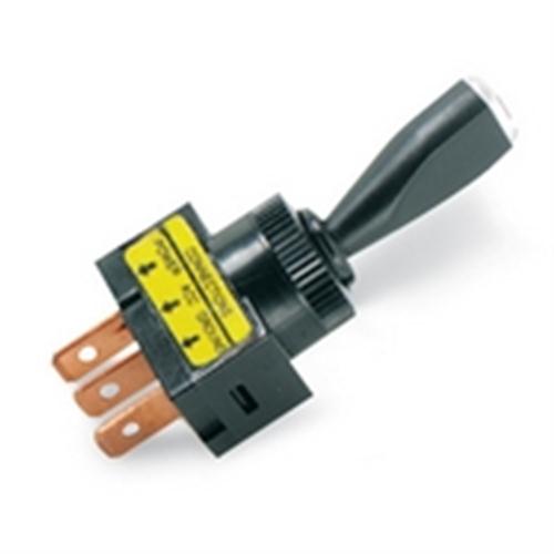 Philmore 30-12180 Automotive Toggle Switch SPST On-Off, 20A@12VDC, Red LED, QC Terminals *Not Rated for 120/220VAC*