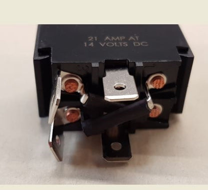 Philmore 30-125 Reversing Toggle Switch DPDT (On)-Off-(On), 21A@14VDC, QC Terminals *Not Rated for 120/220VAC*