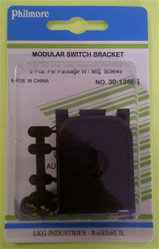 Philmore 30-12585 Round Modular Switch Bracket, for 0.50" Diameter Hole Mounted Switches, 2/Pack