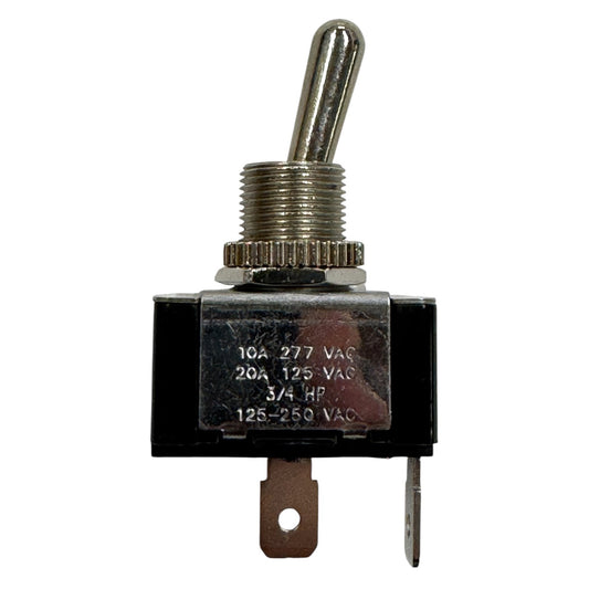 Philmore 30-300 Heavy Duty Bat Handle Toggle Switch SPST (On)-Off, 20A@125VAC / 10A@277VAC