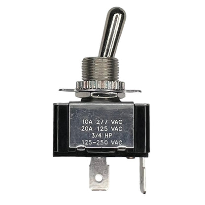 Philmore 30-305 Heavy Duty Toggle Switch SPST On-Off, 20A@125VAC / 10A@277VAC, QC Terminals