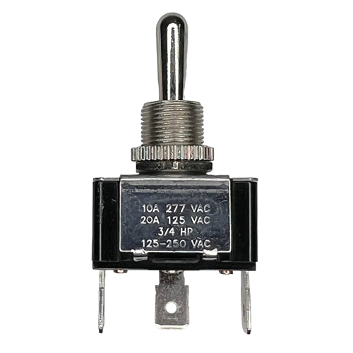 Philmore 30-315 Heavy Duty Toggle Switch SPDT On-Off-On, 20A@125VAC / 10A@277VAC, QC Terminals