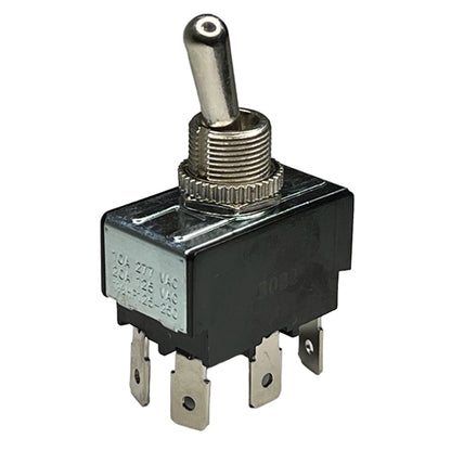 Philmore 30-320 Heavy Duty Toggle Switch DPDT On-On, 20A@125VAC / 10A@277VAC, QC Terminals