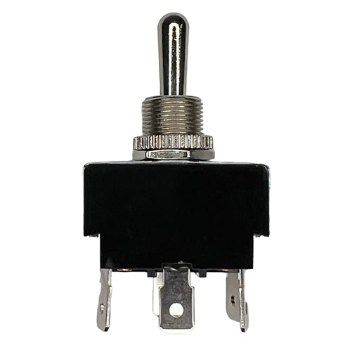 Philmore 30-330 Heavy Duty Toggle Switch DPDT (On)-Off-(On) , 20A@125VAC / 10A@277VAC, QC Terminals