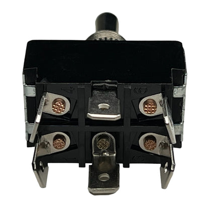 Philmore 30-330 Heavy Duty Toggle Switch DPDT (On)-Off-(On) , 20A@125VAC / 10A@277VAC, QC Terminals