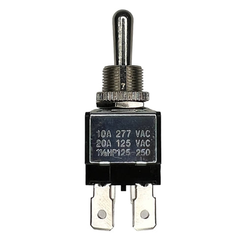 Philmore 30-330 Heavy Duty Toggle Switch DPDT (On)-Off-(On) , 20A@125VAC / 10A@277VAC, QC Terminals