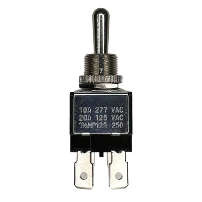 Philmore 30-330 Heavy Duty Toggle Switch DPDT (On)-Off-(On) , 20A@125VAC / 10A@277VAC, QC Terminals