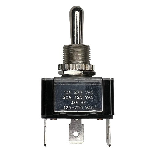 Philmore 30-335 Heavy Duty Toggle Switch SPDT (On)-Off-(On) , 20A@125VAC / 10A@277VAC, QC Terminals