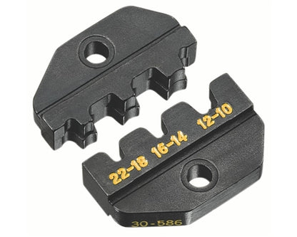 Ideal 30-586 Die Set for 22-10AWG Non-Insulated Open Barrel Terminals, for Crimpmaster Tool
