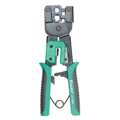 Proskit 300-063 Racheted Modular Crimper for 8P8C/RJ45, 6P2C/6P4C/6P6C RJ11 Modular Plugs