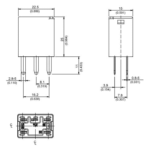 Song Chuan 301-1C-C-R1-U01-12VDCV ISO 280 Micro Relay with Resistor, 12V 35A SPDT