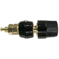 Mode 31-441-0 Gold Plated 5 Way Large Black Binding Post, 15A@125VAC