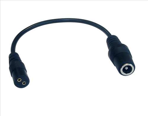 Circuit-Test 310-790 Coaxial Power Plug Adapter, 2.1mm x 5.5mm Jack to 2 Pin Socket, DC Power